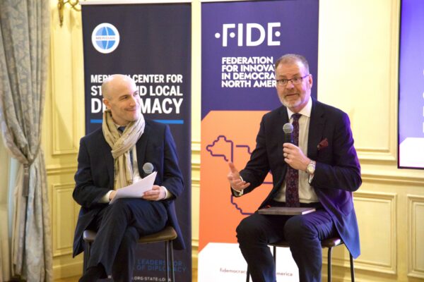 FIDE - North American Deliberative State Governance Worshop, Meridian House, February 19th, 2026, Max Bouchet (Meridian), Natalie Jones (Meridian), Kara Revel Jarzynski (FIDE), Marjan Ehsassi (FIDE),  Art O’Leary (Electoral Commission of Ireland), Peter MacLeod (MASS LBP), Andrew Sorota (Office of Eric Schmidt), Senator Mary Coyle (Canada), Rochelle Colburn (Future Caucus), Jeffrey Marino (California Office of Data and Innovation), Amy Lee (Oklahoma State University), Mahmud Farooque (Arizona State University), Harry Gottlieb (Unify America)